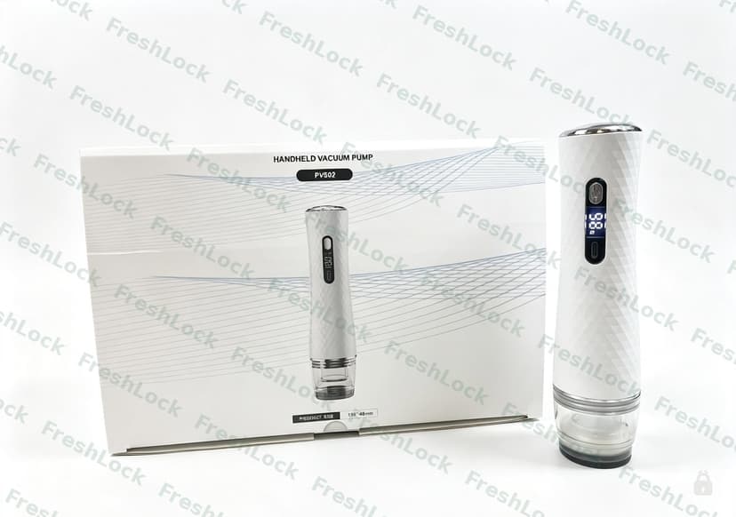 FreshLock Starter Kit ชุดเริ่มต้น — FreshLock Pro + ถุงสุญญากาศ BPA-free 30 ใบ 3 ขนาด — ทุกอย่างพร้อมเริ่มซีลวันนี้